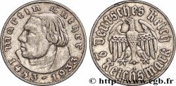 ALLEMAGNE 2 Reichsmark Martin Luther 1933 Berlin