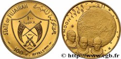 FUJAIRAH 100 Riyals Proof Apollo XI en bronze doré 1969  MS 
