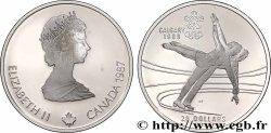 CANADA 20 Dollars Proof JO Calgary : patinage artistique 1987 