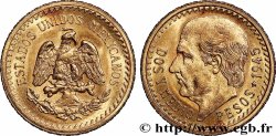 GOLD-, PALLADIUM- UND PLATIN-INVESTITIONEN 2 1/2 Pesos Miguel Hidalgo 1945 Mexico