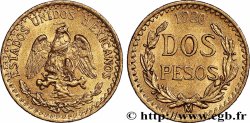 GOLD, PALLADIUM & PLATINUM INVESTMENT 2 Pesos or Aigle du Mexique 1920 Mexico