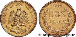 GOLD-, PALLADIUM- UND PLATIN-INVESTITIONEN 2 Pesos 1945 Mexico
