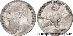 BELGIUM 50 Centiemen (Centimes) Léopold II légende flamande 1901 Bruxelles