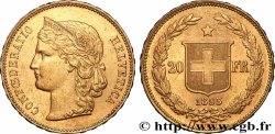GOLD, PALLADIUM & PLATINUM INVESTMENT 20 Francs or buste diadémé d&nbsp;Helvetia 1895 Berne