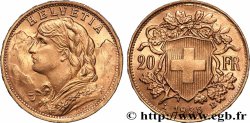 GOLD, PALLADIUM & PLATINUM INVESTMENT 20 Francs &nbsp;Vreneli&nbsp; 1935 Berne
