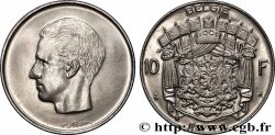 BELGIQUE 10 Francs roi Baudouin légende flamande, frappe médaille 1971 Bruxelles