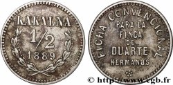 MEXIQUE 1/2 Peso 1889 