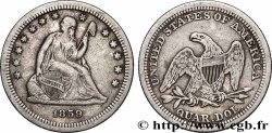 ÉTATS-UNIS D&nbsp;AMÉRIQUE 1/4 Dollar Liberté assise 1859 Philadelphie