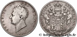 ROYAUME-UNI 1/2 Crown Georges IV / emblème 1826 