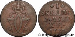 DANEMARK 1 Skilling Christian VII 1771 Copenhague