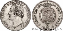 GERMANY - SAXE-COBURG AND GOTHA 1/6 Thaler Ernest 1845 Dresde XF 