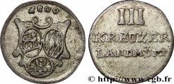 ALLEMAGNE - LÖWENSTEIN-WERTHEIM 3 Kreuzer 1806 