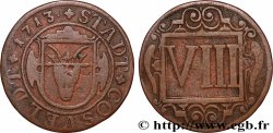 ALLEMAGNE - COESFELD VIII Pfennig emblème 1713 