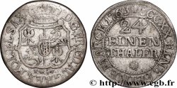 ALLEMAGNE - ÉLECTORAT DE SAXE - FRÉDÉRIC-AUGUSTE II 1/24 Thaler  1763 Leipzig