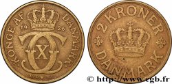 DANEMARK 2 Kroner Christian X 1926 Copenhague