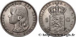 PAYS-BAS 1 Gulden Wilhelmina 1892 Utrecht