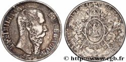MEXIQUE - MAXIMILIEN Ier 1 Peso Empereur 1866 Mexico