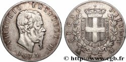SILVER INVESTMENT 5 Lire  1875 Milan