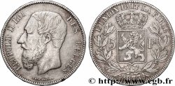 ARGENT D&nbsp;INVESTISSEMENT 5 Francs  1873 Bruxelles