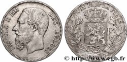 ARGENT D&nbsp;INVESTISSEMENT 5 Francs  1875 Bruxelles