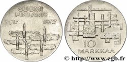 FINLANDIA 10 Markkaa 50e anniversaire de l’indépendance 1967 