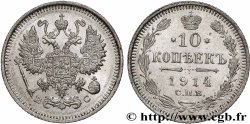 RUSSIE 10 Kopecks 1914 Saint-Petersbourg