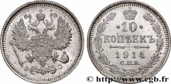 RUSSIE 10 Kopecks 1914 Saint-Petersbourg