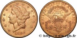 OR, PALLADIUM ET PLATINE INVESTISSEMENT 20 Dollars &nbsp;Liberty&nbsp; 1882 San Francisco