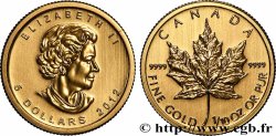 GOLD, PALLADIUM & PLATINUM INVESTMENT 5 Dollars or &nbsp;mapple leaf&nbsp; 2012 