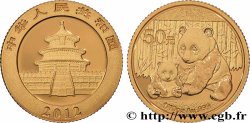 GOLD, PALLADIUM & PLATINUM INVESTMENT 50 Yuan Proof Panda 2012 