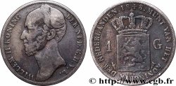 NETHERLANDS 1 Gulden Guillaume II 1848 Utrecht