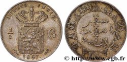 INDIAS NEERLANDESAS 1/4 Gulden 1857 Utrecht