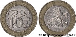MONACO 10 Francs monogramme de Rainier III / chevalier en armes 1995 Paris TTB 