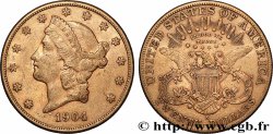OR, PALLADIUM ET PLATINE INVESTISSEMENT 20 Dollars  Liberty  1904 San Francisco