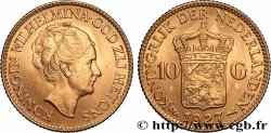 GOLD, PALLADIUM & PLATINUM INVESTMENT 10 Gulden Wilhelmina, 4e type 1927 Utrecht