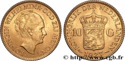 GOLD, PALLADIUM & PLATINUM INVESTMENT 10 Gulden Wilhelmina, 4e type 1927 Utrecht