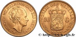 GOLD, PALLADIUM & PLATINUM INVESTMENT 10 Gulden Wilhelmina, 4e type 1927 Utrecht