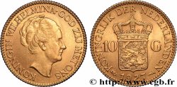 GOLD, PALLADIUM & PLATINUM INVESTMENT 10 Gulden Wilhelmina, 4e type 1927 Utrecht