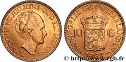GOLD, PALLADIUM & PLATINUM INVESTMENT 10 Gulden Wilhelmina, 4e type 1927 Utrecht