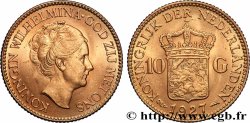 GOLD, PALLADIUM & PLATINUM INVESTMENT 10 Gulden Wilhelmina, 4e type 1927 Utrecht