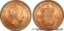 GOLD, PALLADIUM & PLATINUM INVESTMENT 10 Gulden Wilhelmina, 4e type 1927 Utrecht