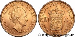 GOLD, PALLADIUM & PLATINUM INVESTMENT 10 Gulden Wilhelmina, 4e type 1927 Utrecht