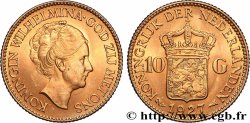 GOLD, PALLADIUM & PLATINUM INVESTMENT 10 Gulden Wilhelmina, 4e type 1927 Utrecht