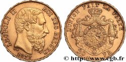 GOLD, PALLADIUM & PLATINUM INVESTMENT 20 Francs Léopold II 1877 Bruxelles