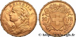 GOLD, PALLADIUM & PLATINUM INVESTMENT 20 Francs &nbsp;Vreneli&nbsp;  1915 Berne