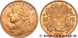ORO, PALADIO Y PLATINO INVERSIÓN 20 Francs or &nbsp;Vreneli&nbsp; 1927 Berne