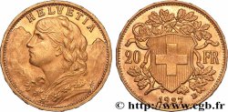 ORO, PALADIO Y PLATINO INVERSIÓN 20 Francs or &nbsp;Vreneli&nbsp; 1927 Berne