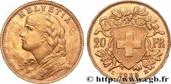 GOLD-, PALLADIUM- UND PLATIN-INVESTITIONEN 20 Francs &nbsp;Vreneli&nbsp; 1935 Berne