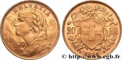 GOLD, PALLADIUM & PLATINUM INVESTMENT 20 Francs &nbsp;Vreneli&nbsp; 1935 Berne