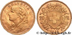 ORO, PALADIO Y PLATINO INVERSIÓN 20 Francs &nbsp;Vreneli&nbsp; 1935 Berne